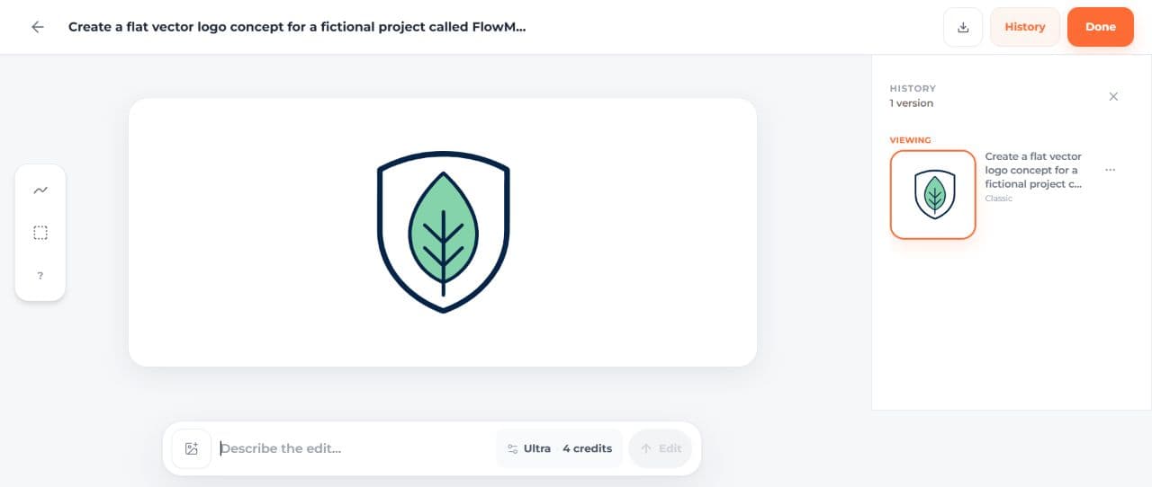 FlowMint source in the editor, with a mint leaf and navy shield